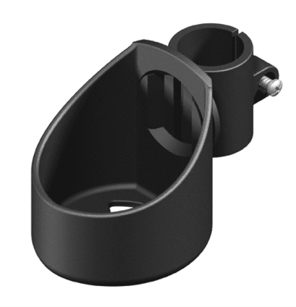 Stockhalter 25 mm, kleine Ausführung für einen Stock
